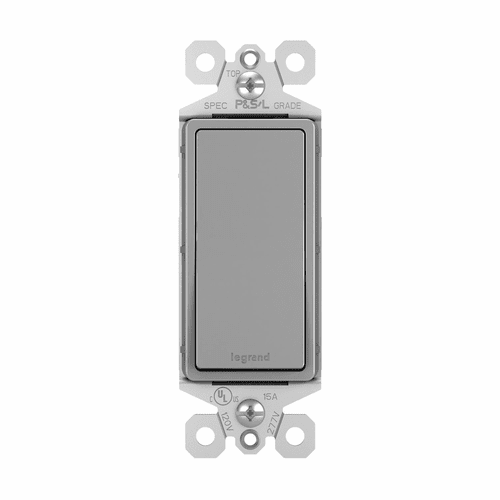 Legrand Radiant 1P Decorator Switch - Gray - TM870GRY