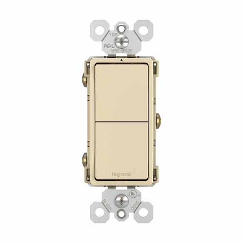 Legrand Radiant 2 Switch, Single Pole + Single Pole - Ivory - RCD11I