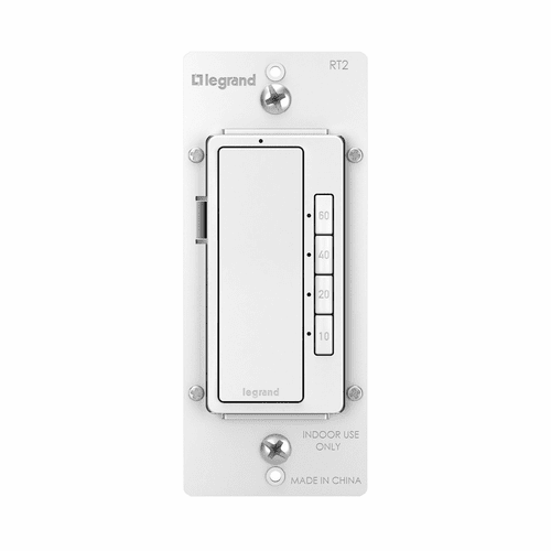 Legrand Radiant 4-Button Timer 120VAC 1/6 HP - White - RT2W