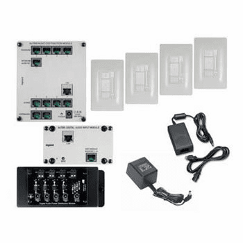 Legrand Radiant Digital Audio 1 Source 4 Room Kit - White - AU7154WH