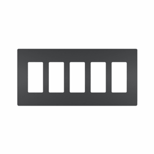 Legrand Radiant Five-Gang Screwless Wall Plate - Graphite - RWP265G