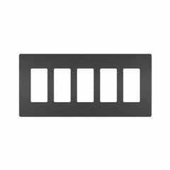 Legrand Radiant Five-Gang Screwless Wall Plate - Graphite - RWP265G