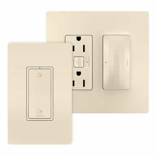 Legrand Radiant Netatmo Outlet Kit with Home/Away Switch - Almond - WNRH15KITLA
