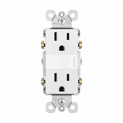 Legrand Radiant Night Light+ 2 15A TR Outlets+ Louver - White - NTL885TRWCC6
