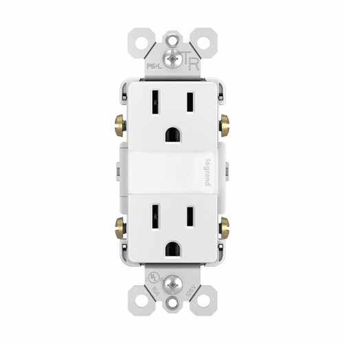 Legrand Radiant Night Light+ 2 15A TR Outlets+ Louver - White - NTL885TRWCC6