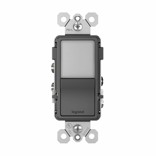 Legrand Radiant Night Light + Single Pole/3-Way Switch - Black - NTL873BKCC6