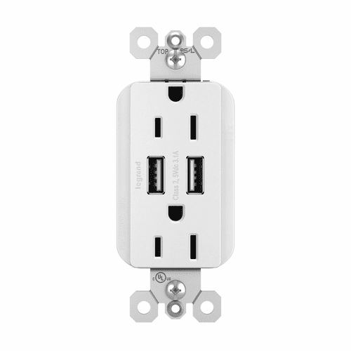 Legrand Radiant Quad USB - Black - TM8USB4BKCC6