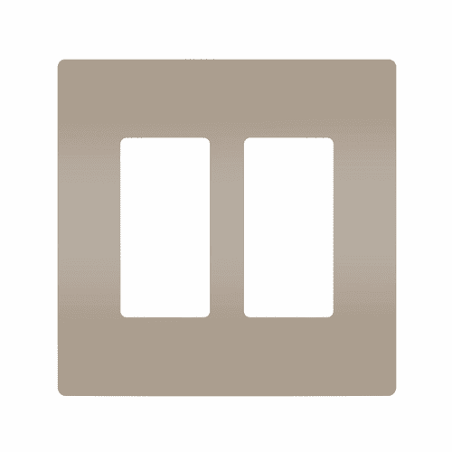 Legrand Radiant Screwless Wall Plate Plastic 2G - Nickel - RWP262NICC6