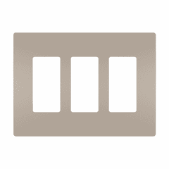 Legrand Radiant Screwless Wall Plate Plastic 3G - Nickel - RWP263NICC6 Legrand Radiant Screwless Wall Plate Plastic 3G - Nickel - RWP263NICC6