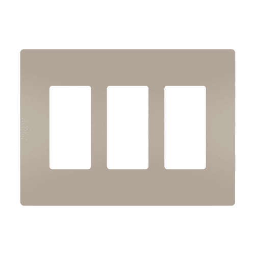 Legrand Radiant Screwless Wall Plate Plastic 3G - Nickel - RWP263NICC6