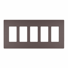 Legrand Radiant Screwless Wall Plate Plastic 5G - Dark Bronze - RWP265DB