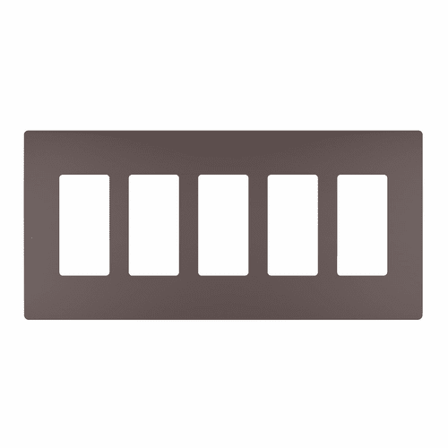 Legrand Radiant Screwless Wall Plate Plastic 5G - Dark Bronze - RWP265DB