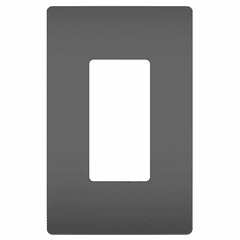 Legrand Radiant Screwless Wall Plate Plastic Antique Brass 1G - Black - RWP26BK