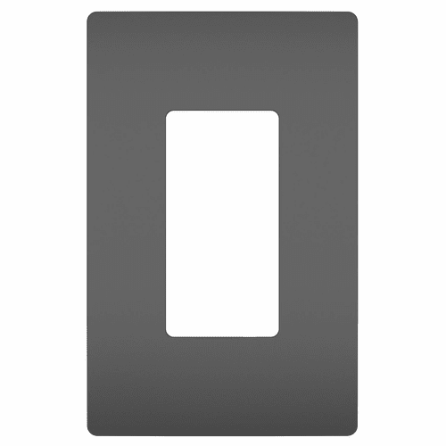 Legrand Radiant Screwless Wall Plate Plastic Antique Brass 1G - Black - RWP26BK