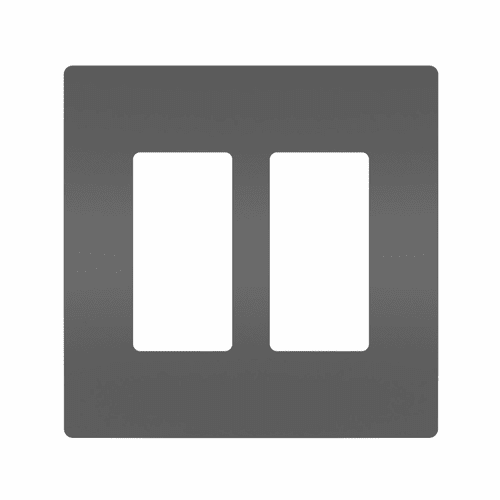 Legrand Radiant Screwless Wall Plate Plastic Sub Plate 2G - Black - RWP262BK