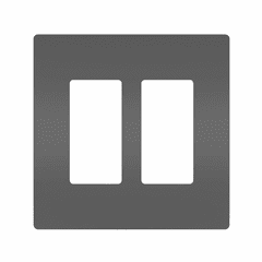Legrand Radiant Screwless Wall Plate Plastic Sub Plate 2G - Black - RWP262BK