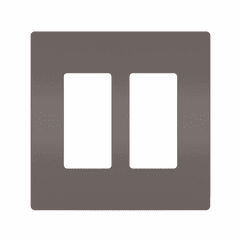 Legrand Radiant Screwless Wall Plate Plastic Sub Plate 2G - Brown - RWP262