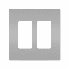 Legrand Radiant Screwless Wall Plate Plastic Sub Plate 2G - Gray - RWP262GRY Legrand Radiant Screwless Wall Plate Plastic Sub Plate 2G - Gray - RWP262GRY