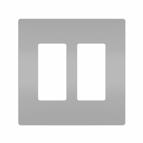 Legrand Radiant Screwless Wall Plate Plastic Sub Plate 2G - Gray - RWP262GRY