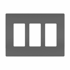 Legrand Radiant Screwless Wall Plate Plastic Sub Plate 3G - Black - RWP263BK