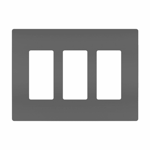 Legrand Radiant Screwless Wall Plate Plastic Sub Plate 3G - Black - RWP263BK