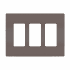 Legrand Radiant Screwless Wall Plate Plastic Sub Plate 3G - brown - RWP263