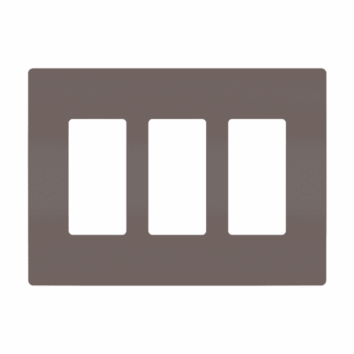 Legrand Radiant Screwless Wall Plate Plastic Sub Plate 3G - brown - RWP263