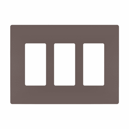 Legrand Radiant Screwless Wall Plate Plastic Sub Plate 3G - Dark Bronze - RWP263DBCC6