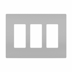 Legrand Radiant Screwless Wall Plate Plastic Sub Plate 3G - Gray - RWP263GRY