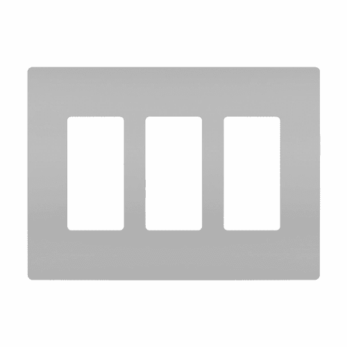 Legrand Radiant Screwless Wall Plate Plastic Sub Plate 3G - Gray - RWP263GRY