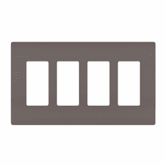 Legrand Radiant Screwless Wall Plate Plastic Sub Plate 4G - Brown - RWP264