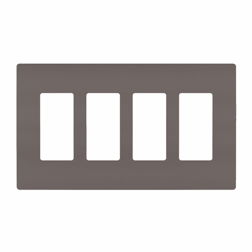 Legrand Radiant Screwless Wall Plate Plastic Sub Plate 4G - Brown - RWP264