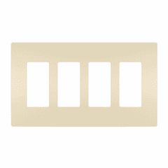 Legrand Radiant Screwless Wall Plate Plastic Sub Plate 4G - Light Almond - RWP264LA
