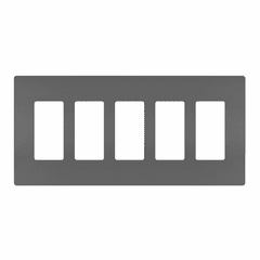 Legrand Radiant Screwless Wall Plate Plastic Sub Plate 5G - Black - RWP265BK