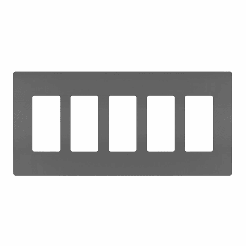 Legrand Radiant Screwless Wall Plate Plastic Sub Plate 5G - Black - RWP265BK