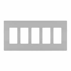 Legrand Radiant Screwless Wall Plate Plastic Sub Plate 5G - Gray - RWP265GRY