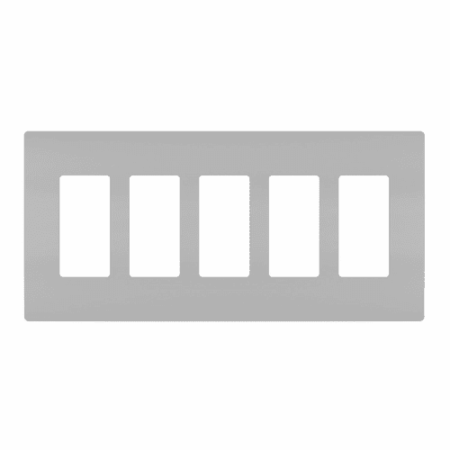 Legrand Radiant Screwless Wall Plate Plastic Sub Plate 5G - Gray - RWP265GRY