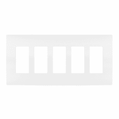 Legrand Radiant Screwless Wall Plate Plastic Sub Plate 5G - White - RWP265W
