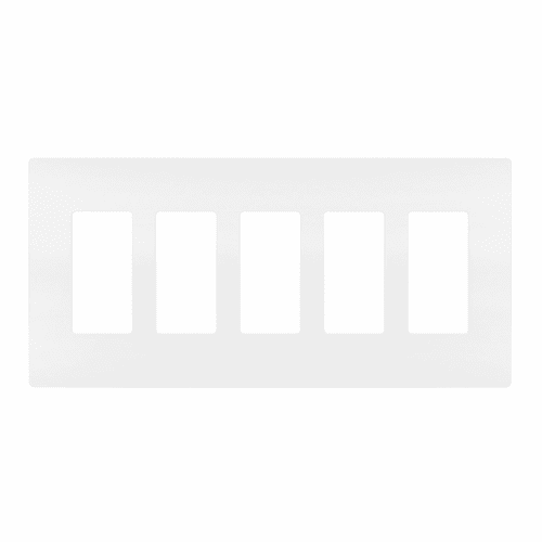 Legrand Radiant Screwless Wall Plate Plastic Sub Plate 5G - White - RWP265W