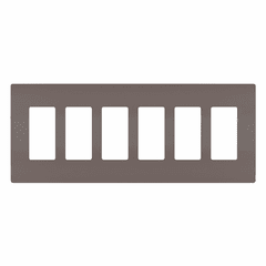 Legrand Radiant Screwless Wall Plate Plastic Sub Plate 6G - Brown - RWP266 Legrand Radiant Screwless Wall Plate Plastic Sub Plate 6G - Brown - RWP266