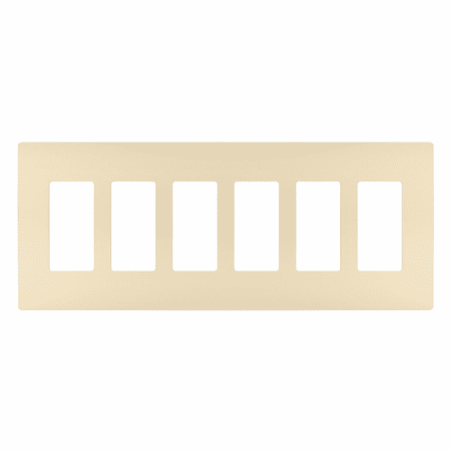 Legrand Radiant Screwless Wall Plate Plastic Sub Plate 6G - Ivory - RWP266I