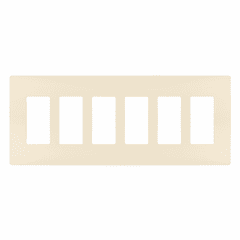 Legrand Radiant Screwless Wall Plate Plastic Sub Plate 6G - Light Almond - RWP266LA