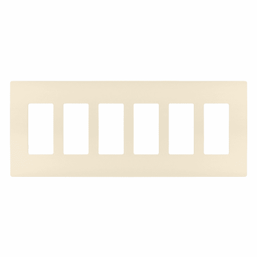 Legrand Radiant Screwless Wall Plate Plastic Sub Plate 6G - Light Almond - RWP266LA