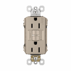 Legrand Radiant Self-Test GFCI REC TR 15A 125V - Nickel - 1597TRNICC4