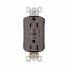 Legrand Radiant Self-Test GFCI RECEP TR ARoom 15A 125V BR - Brown - 1597TRA