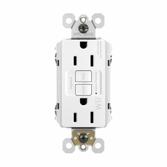 Legrand Radiant Self-Test GFCI RECEP TR WR 15A125V20A FD THRU - White - 1597TRWRW Legrand Radiant Self-Test GFCI RECEP TR WR 15A125V20A FD THRU - White - 1597TRWRW