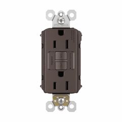 Legrand Radiant Self-Test GFCI RECP TR 15A 125V DB - Dark Bronze - 1597TRDBCC4