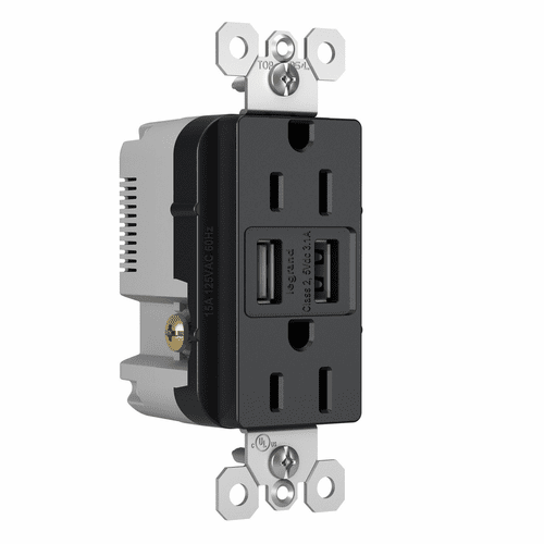 Legrand Radiant Tamper-Resistant USB Outlet - Graphite - TM826USBGCCV4