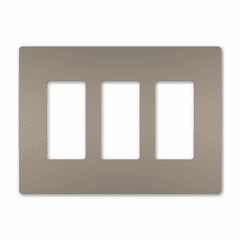 Legrand Radiant Three-Gang Screwless Wall Plate - Nickel - RWP263NI