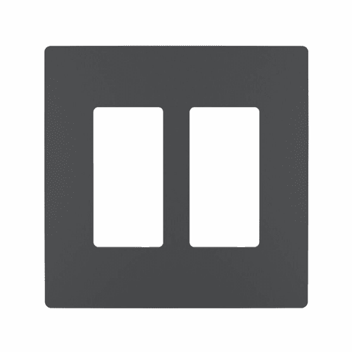 Legrand Radiant Two-Gang Screwless Wall Plate - Graphite - RWP262GCC6